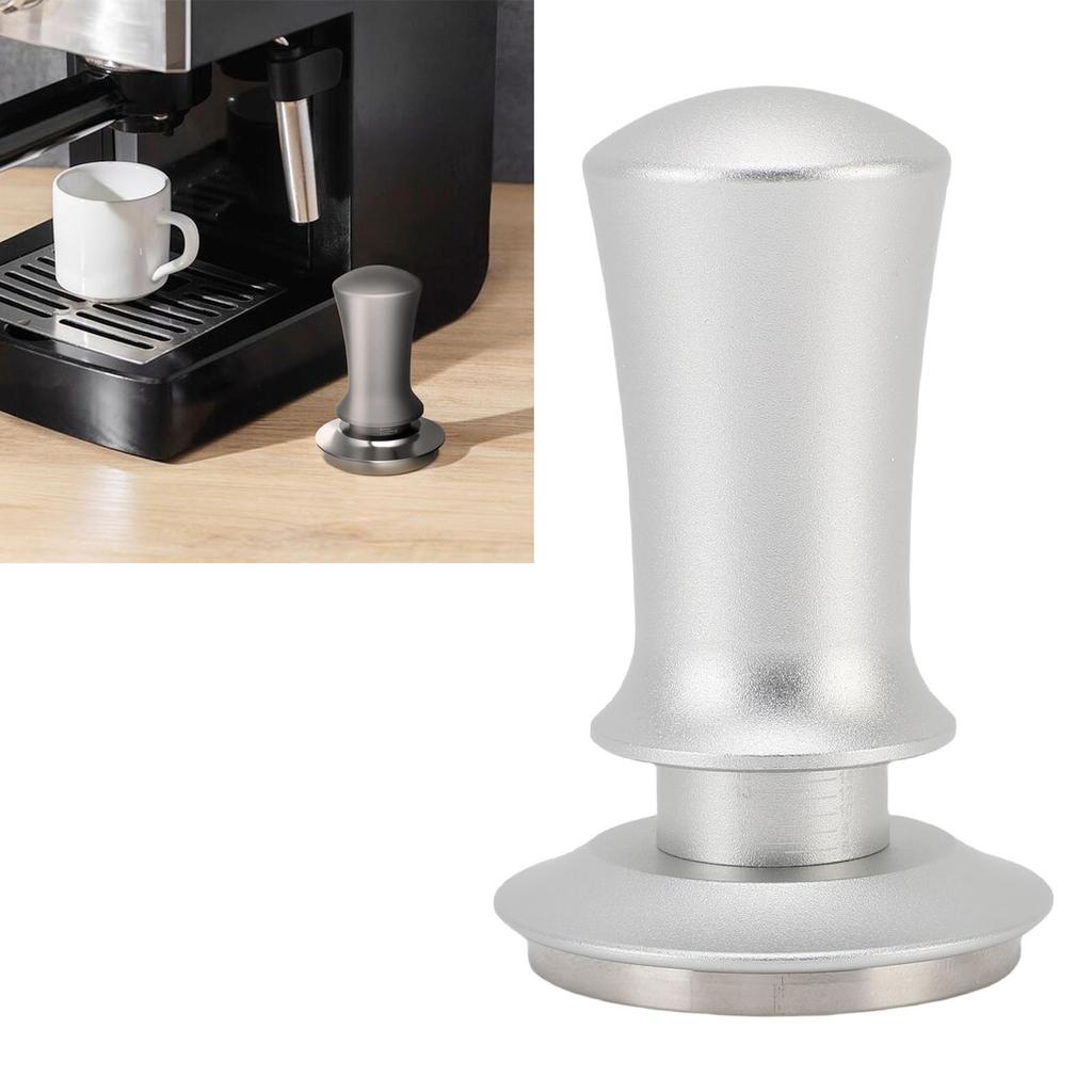 51mm Coffee Tamper 304 Stainless Steel Automatic Calibrated Coffee Ground Tamper Tool with Scale for Cafe Home