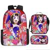 DER ERSTAUNLICHE DIGITALE ZIRKUS Rucksack-Set aus 3 Stück Großer Schulrucksack Reise-Tagesrucksack für Kinder Jugendliche Erwachsene