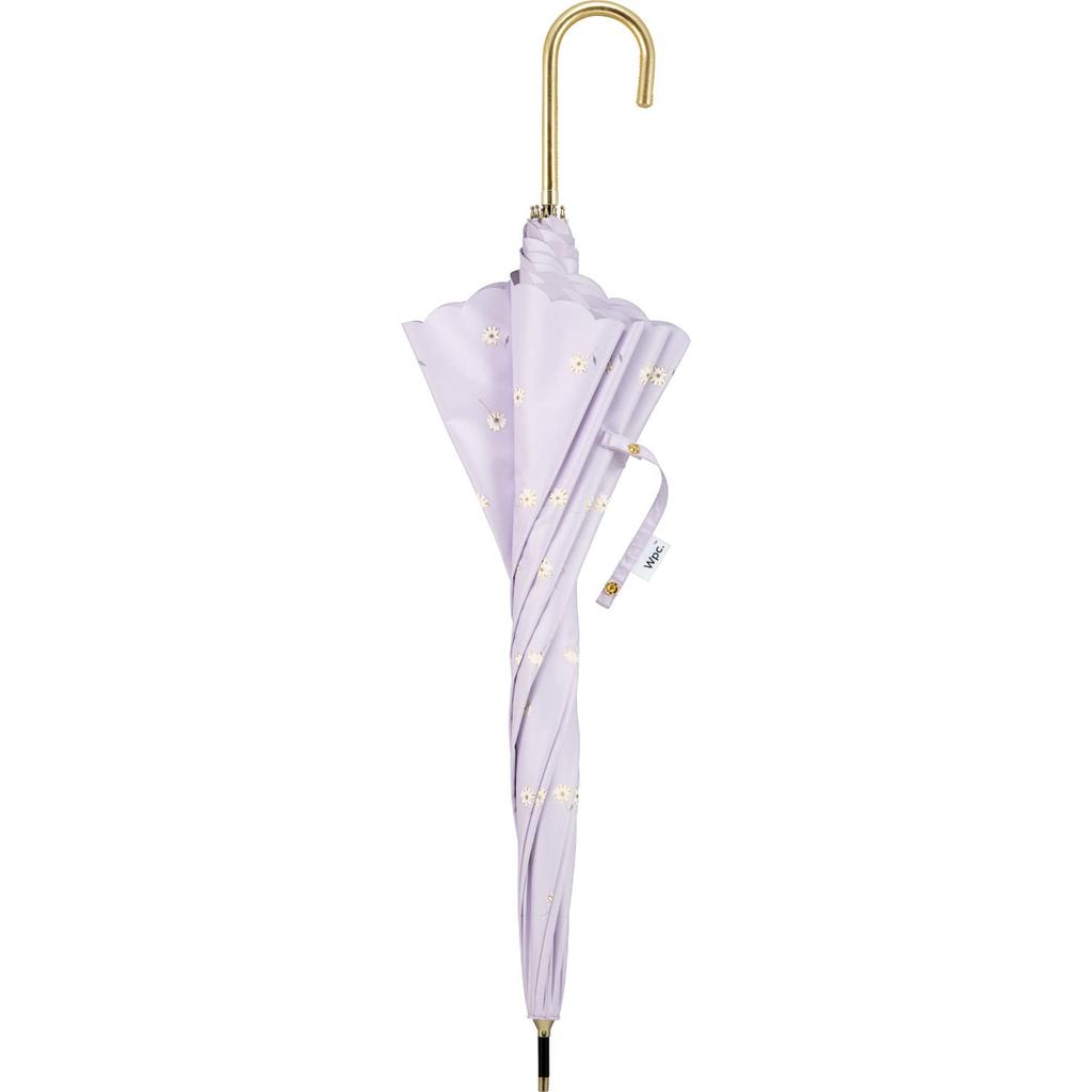 Sun Gold Line Daisy Lavender Light UV Heat Suitable for Rain or Long 55cm Perfect for and Stylish and Cute for Product [2025] Wpc. Umbrella, Pattern,