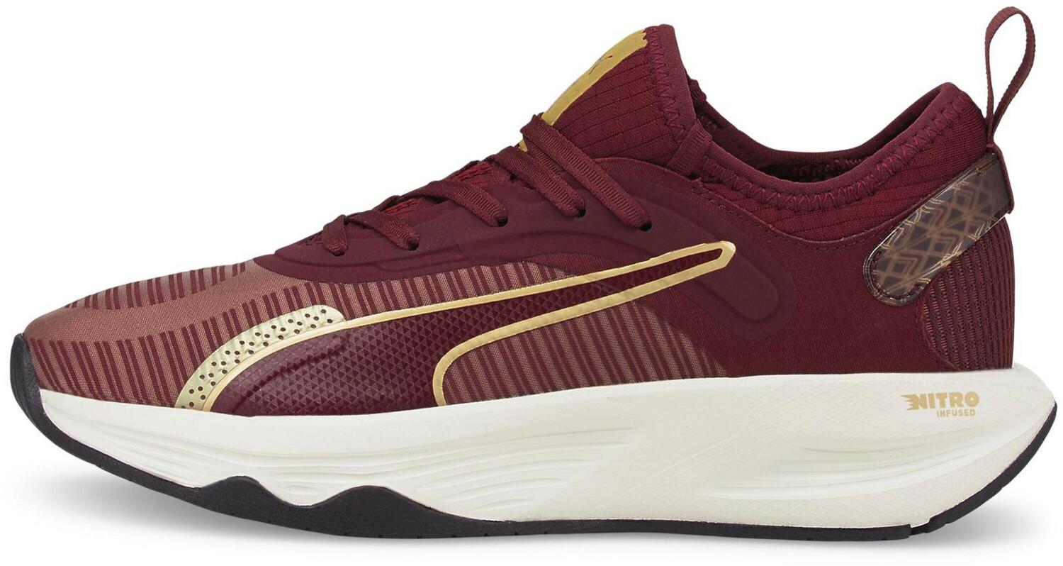 

Puma PWR XX NITRO Deco Deco Glam Women (377040) aubergine/puma team gold sneakers 37 ½
