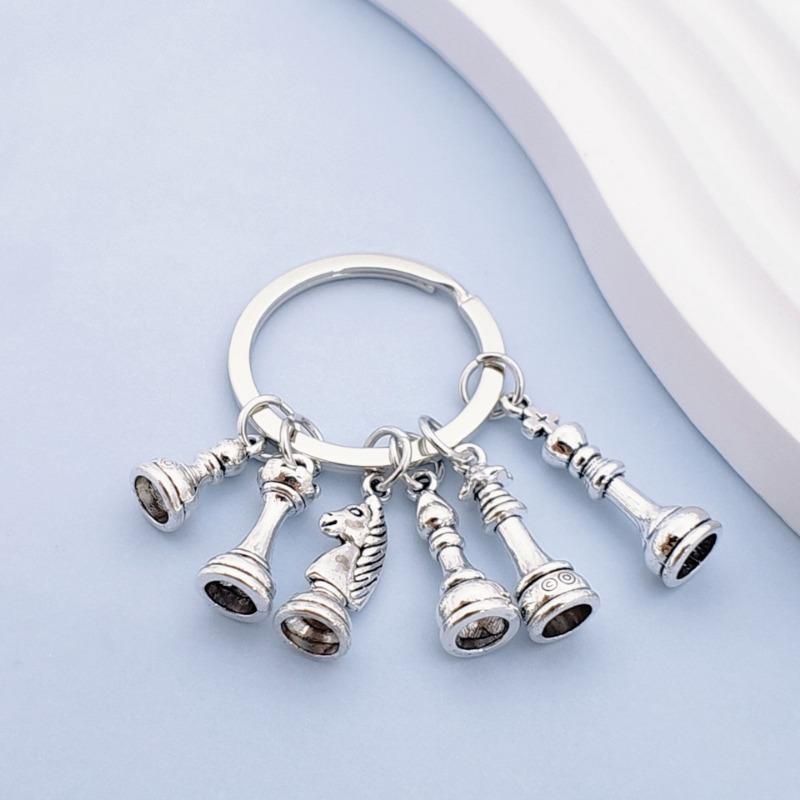 Breloc retro european de șah pandantiv creativ geantă mașină breloc cadou iubitor de șah