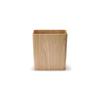 MUJI Holz-Mülleimer mit Draht-Beutelhalter, Rechteckig, Ca.. B285 x T15 x H305cm, 84915055