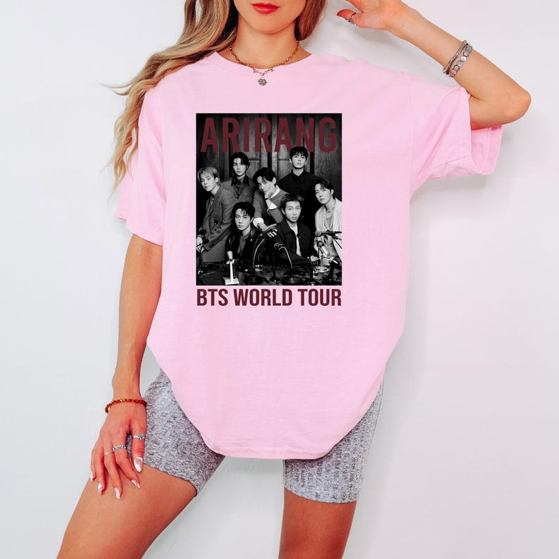 Bangtan World Tour 2026 Shirt - Comeback Tee Summer Fashion Trendy Tee Men Women Vintage Top Hip Hop Streetwear Oversized Tshirt