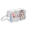 Large Capacity Cartoon PVC Cosmetic Bag Square Wash Pouch Cute Transparent Makeup Bag  Girl