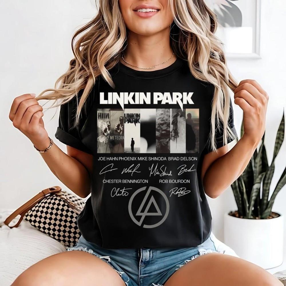 Футболка с мерчем Linkin Park, Футболка с мирового тура From Zero, Графическая футболка Linkin Park, Унисекс футболка XXL