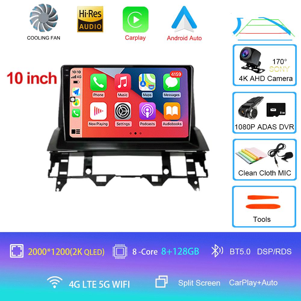 10 Inch For Mazda 6 2007 2003 2004 2005 2006 2002 - 2015 Multimedia Car DVD Player Navigation GPS Radio Wifi BT 4G LTE 128G Andr