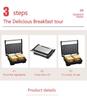 Compact Dual-Sided Pancake & Griddle Press: Multi-Function Cooker for Pancakes, Steak, Eggs, and Sandwiches