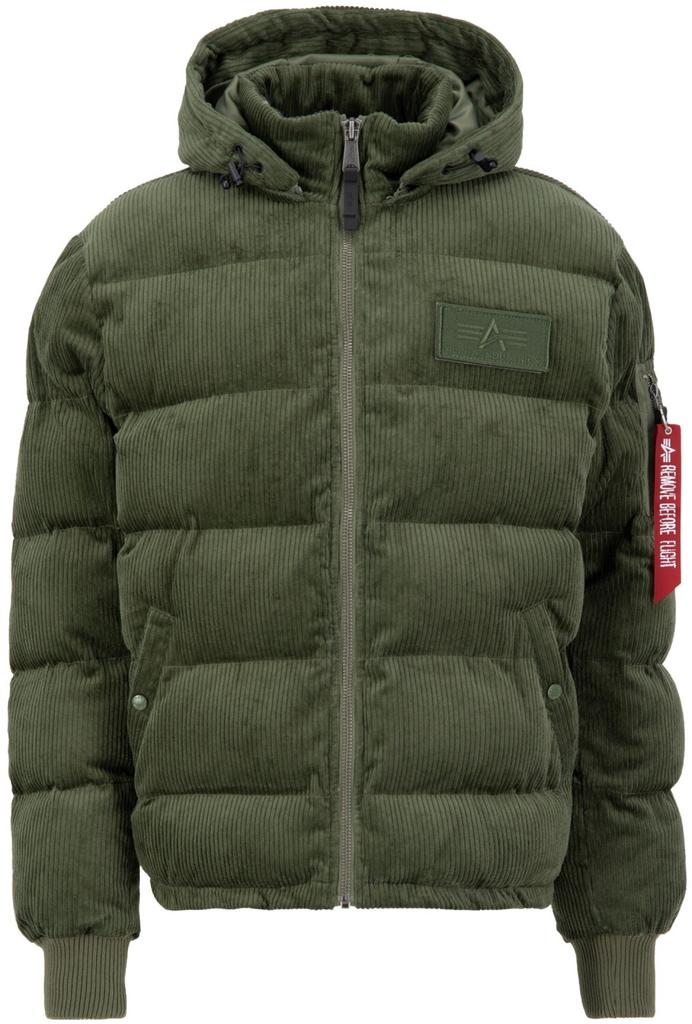 Winter Jacket Alpha Industries Puffer Cord (138118) Sage-green