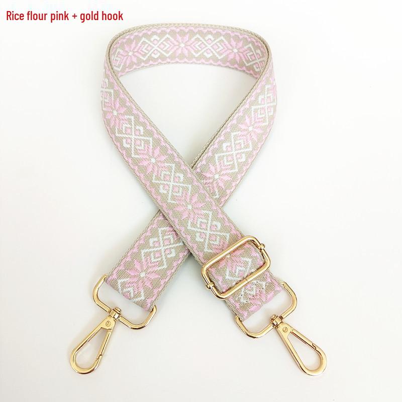 3.8cm Wide Diamond Jacquard Crossbody Strap for Bags and Backpacks.