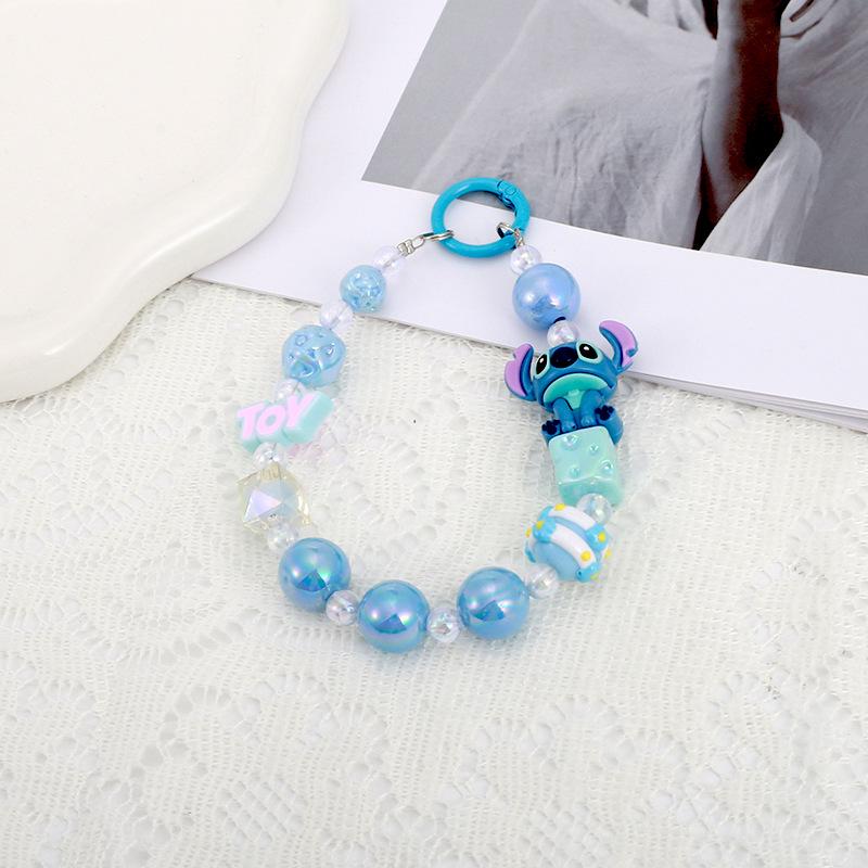 

Sanrio Kuromi Stitch Letter Plate Phone Chain Keychain Bag Pendant Accessories