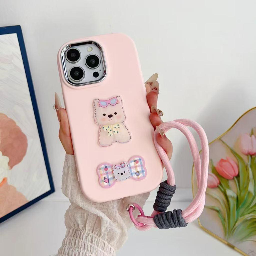 Apple iPhone 17 Pro Max Ins-Style 3D Hunde Anti-Fall Hülle für iPhone 16/15