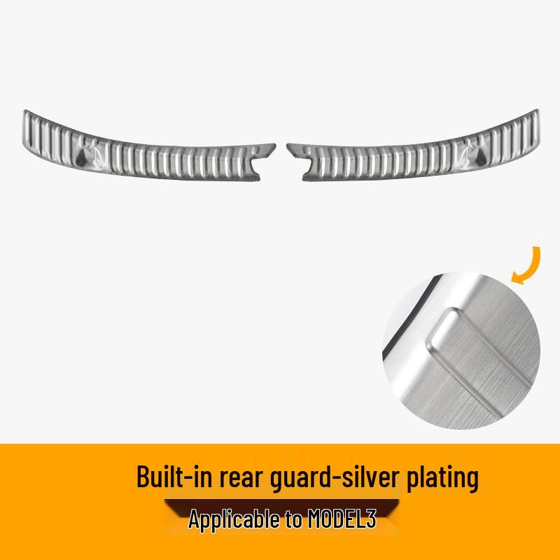 

Защита заднего багажника из нержавеющей стали для Tesla Model 3/Y/3+ Накладка на порог