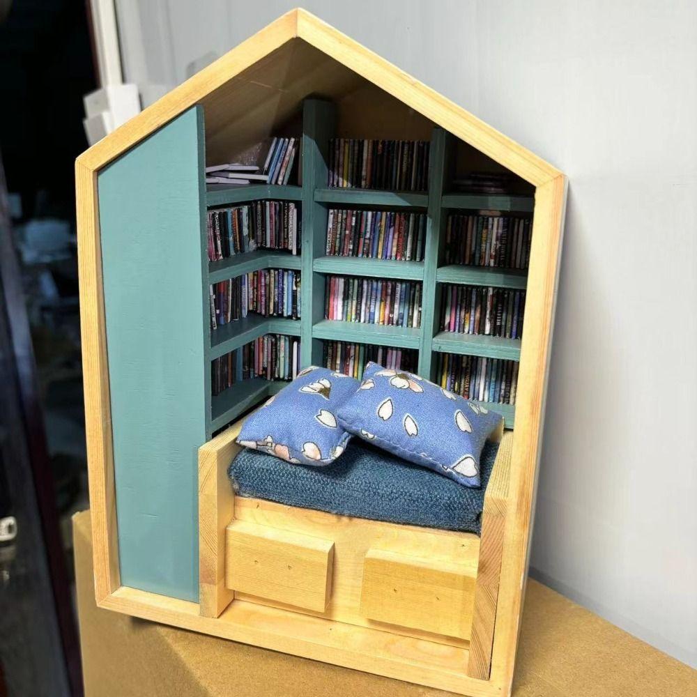 Kreatives Anti-Angst-Bücherregal Stressabbau Mini-Bücherregal Fidget-Spielzeug Bücherregal-Dekor