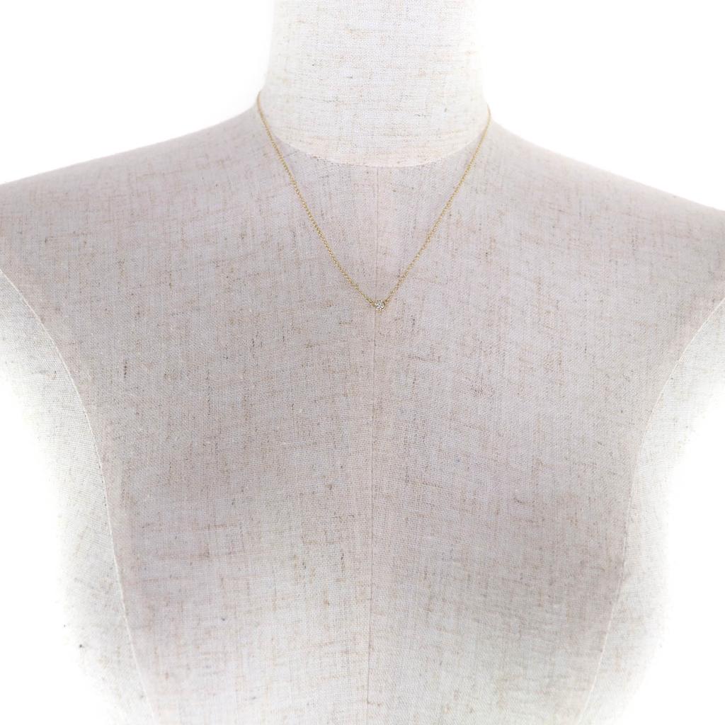 Excellent TIFFANY&Co. Necklace By the yard 1P diamond gold AU750 Women Used