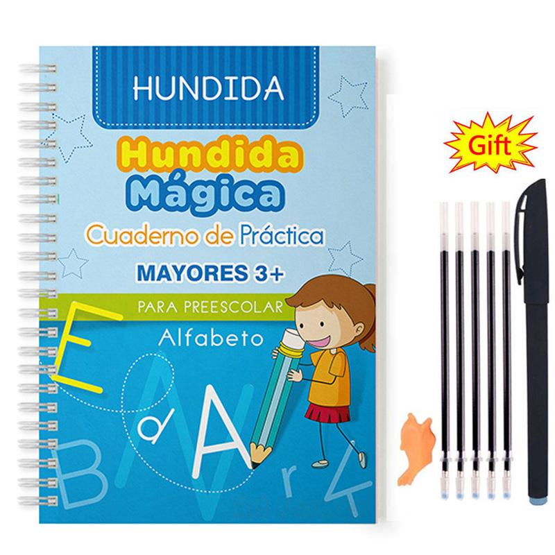 Learning Books For Children Spanish Calligraphy Notebook English Montessori Magic Book Mathematical Copybooks Notebooks Kids Quality