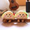 Bread Taco Plush Doll Keychain Bag Charm With Pp Cotton Fill For Gift Kids