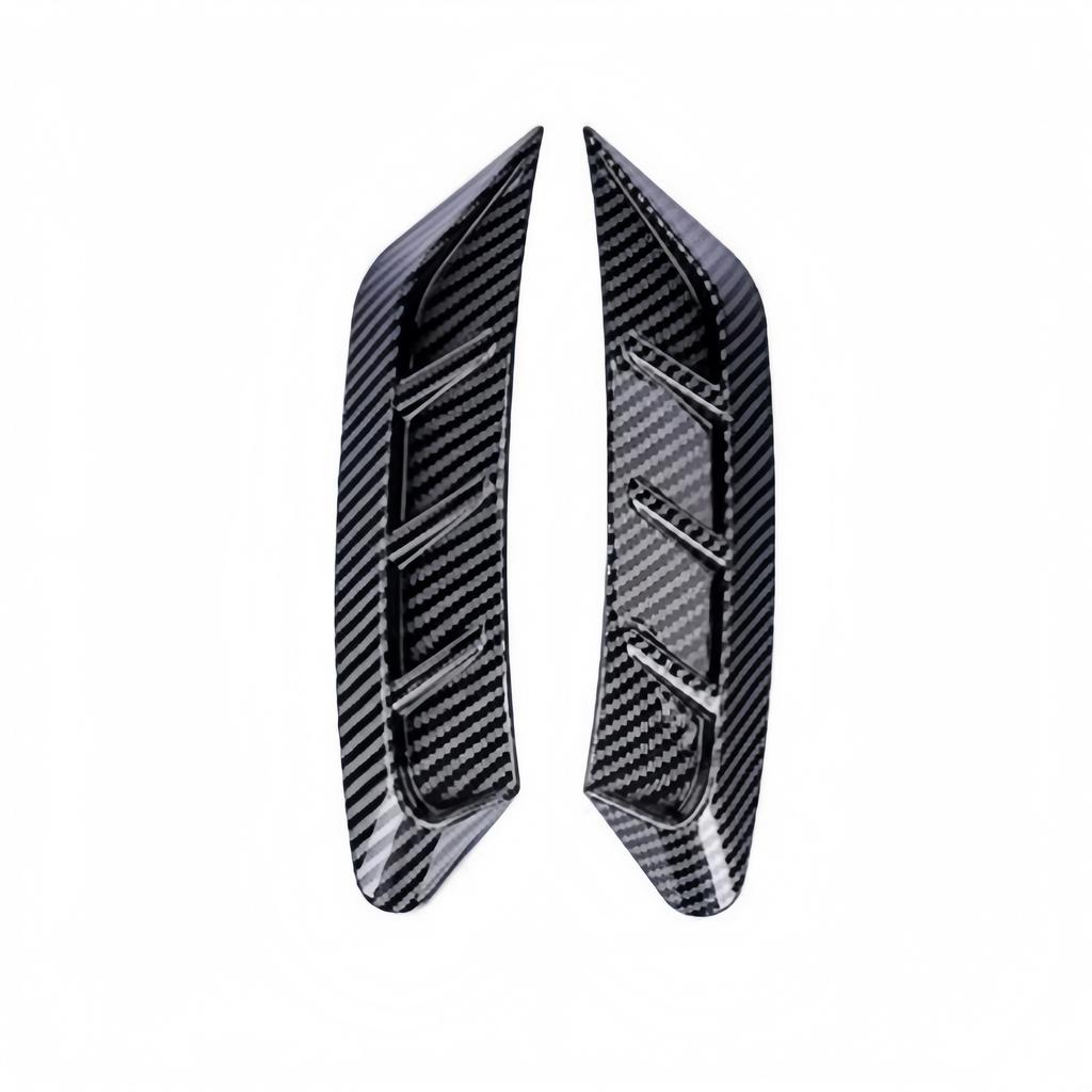 Front Rear Car Headlight Eyebrow Sticker Pair LED Light Trim Cover Carbon Fiber Decor Decal for Auto Lamp Eye Lid Decoration
