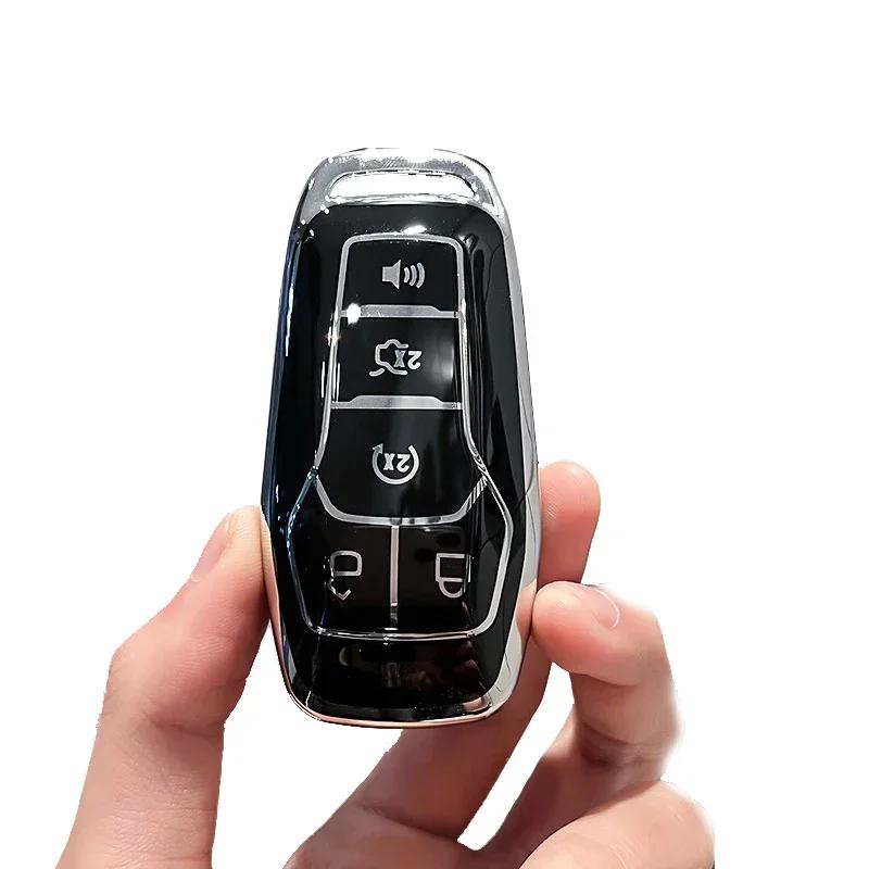 Key Cover Case for Ford Fusion Mondeo Mustang F-150 Explorer Edge 2015 2016 2017 2018 Car Styling Key Protect Accessories