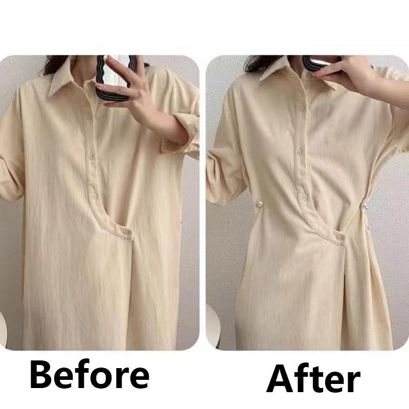 Dobbel Faux Pearl Lady Brosje Dress Jakke Cardigan Pin Spenne Enkel Elegant Faux Pearl Brosjer Utsøkt motesmykkedekorasjon