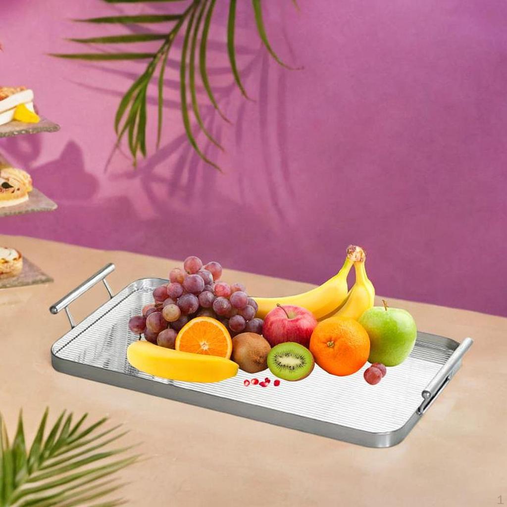 Akrylvisningsbricka för frukt och te med mugghållare Café Restaurang