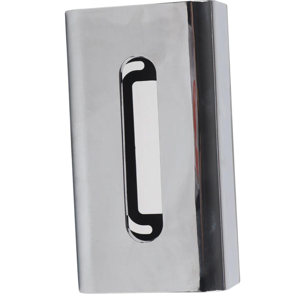 Galvanisierter Taschentuchboxhalter Behälter Aufbewahrungsorganisator Serviettenetui für Zuhause Auto Hotelgebrauch