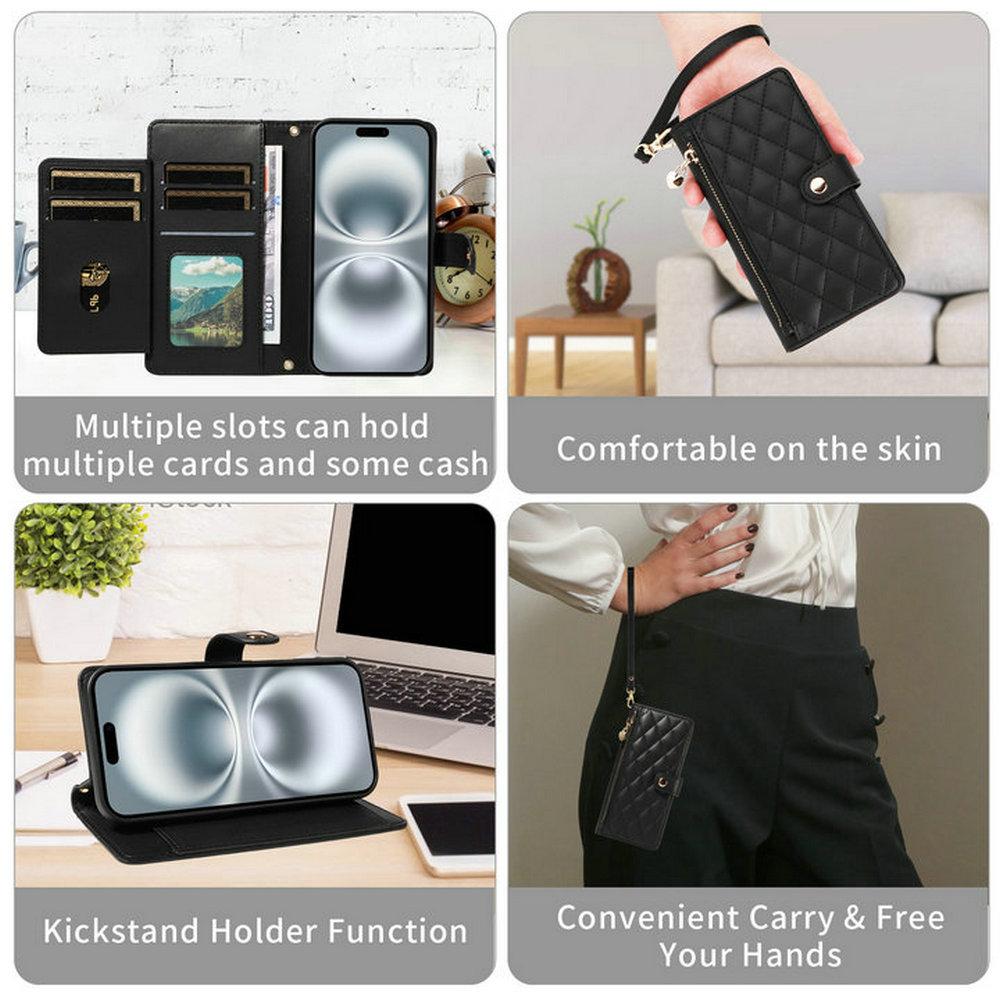 Flip Case For Samsung Galaxy A56 A36 A26 A16 A06 A57 A37 A17 A07 5G 4G Zipper Leather Wallet Funda For Galaxy A56 A 36 17 Cover