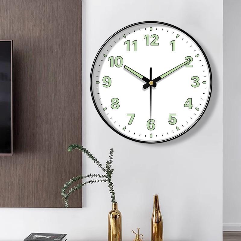 Luminous Creative Wall Clock Luminous Clock Calendar Clock Silent Energy Living Room Light Bedroom Home Quartz Clock