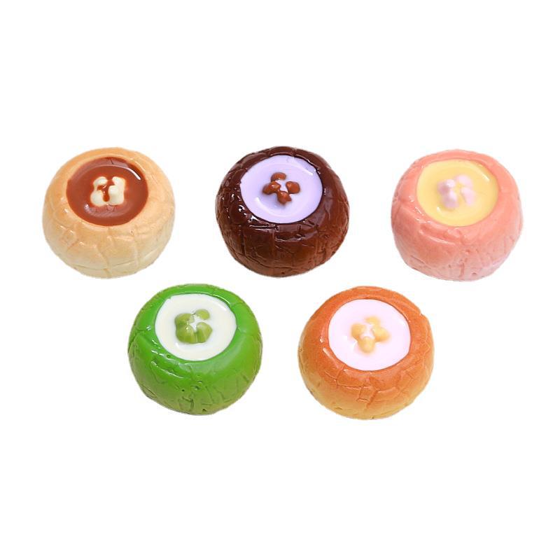 3D Cream Bread Play DIY Resin Ornaments for Mobile Phone Shells and Jewelry