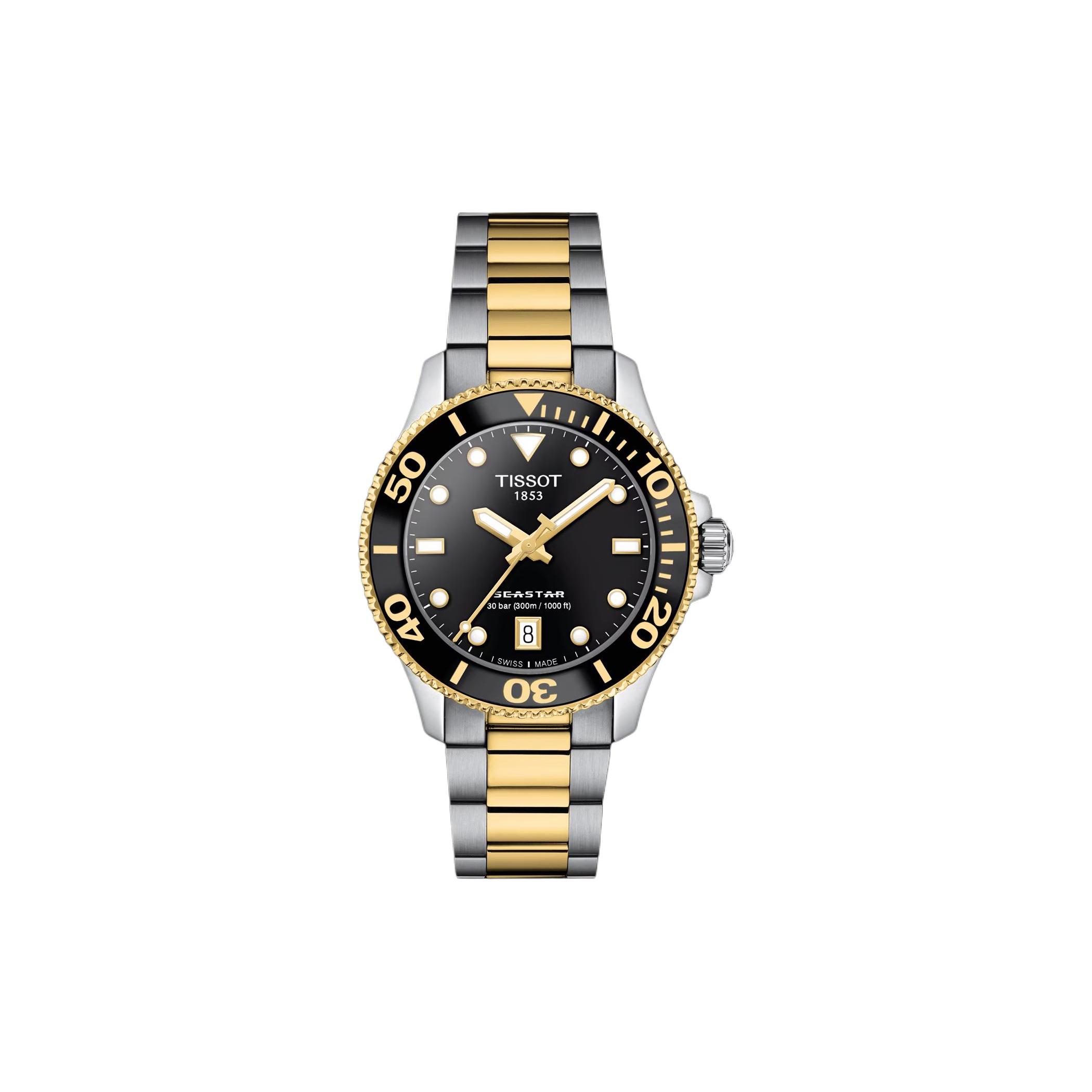 

TISSOT Quartz Movement 300 meter Water Resistance Unisex Watch 36mm Black Dial T120.210.22.051.00 Black Dial