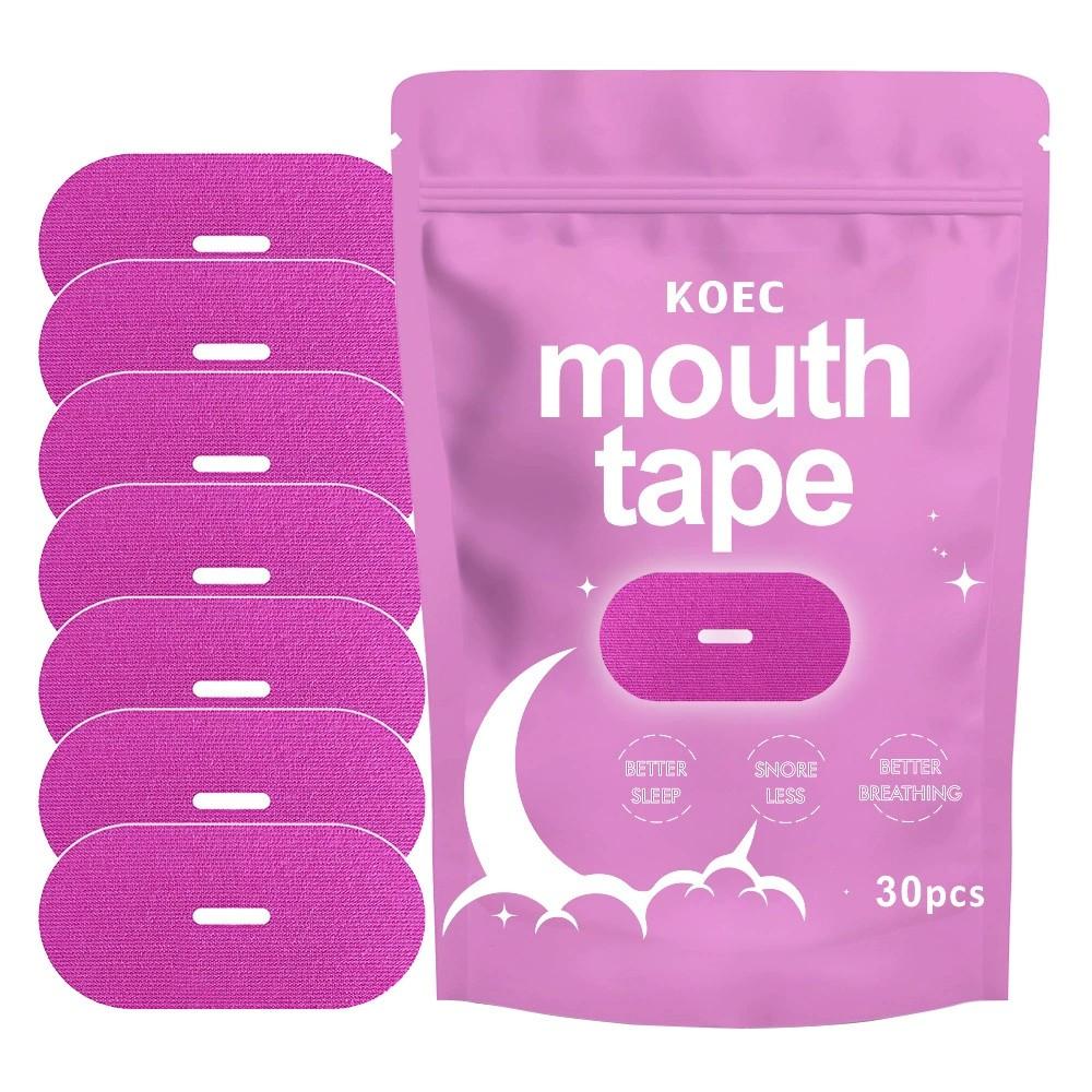 30pcs breath relief and anti-snoring breathing patch, stop snoring and closed mouth and nose patch, disposable oral breathing co