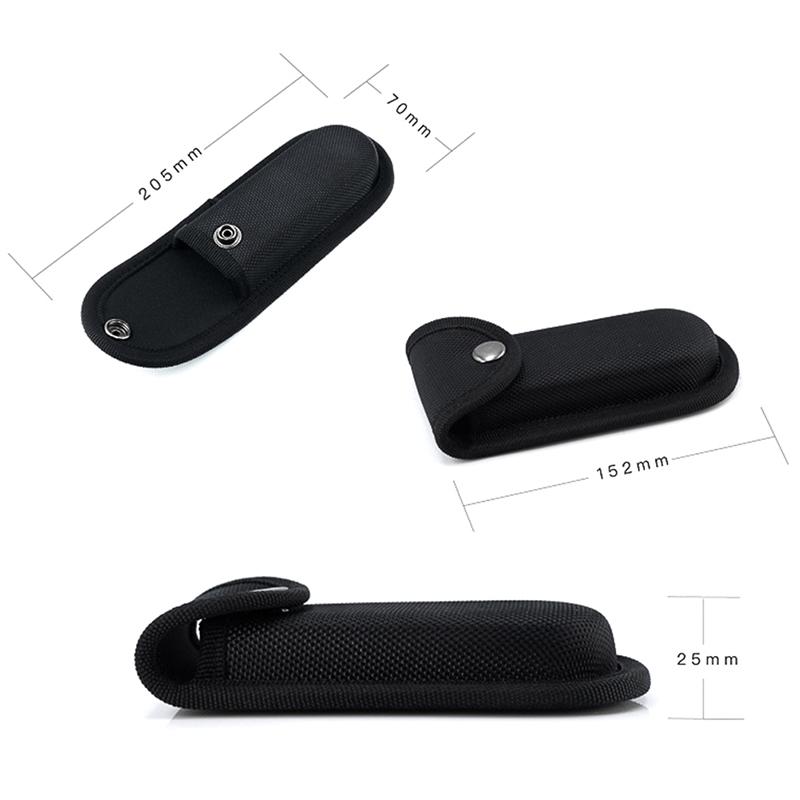 Nylon Flashlight Holder Fold Knife Bag with Belt Loop Outdoor Camping Tool Pouch Sheath Waist Pack for Pocket Carry And Storage