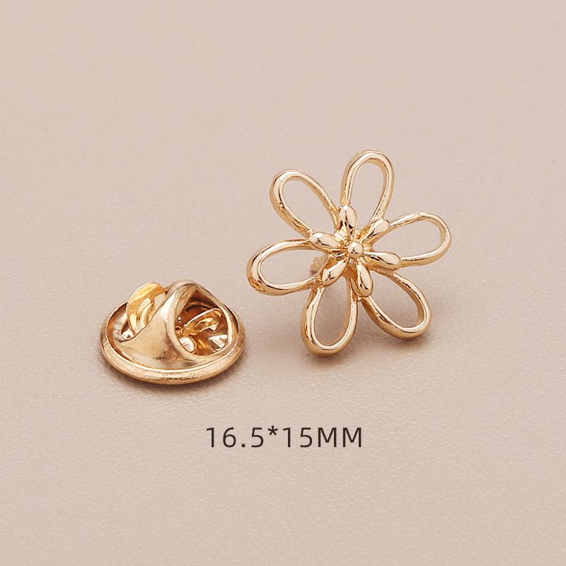 High-End No-Sew Clover Bow Brooch for Shirt Collars