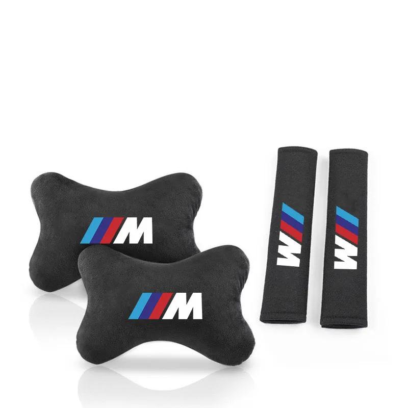 2025 Hot Car Seat Belt Protect Shoulder Pads Cervical Spine Headrest Neck Pillow for BMW E36 E46 E53 E90 E60 E93 E87 Auto Access