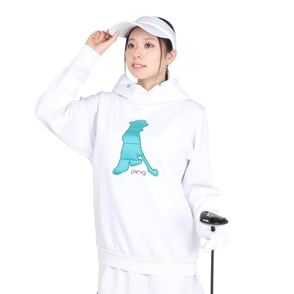 

Sweatshirt Hoodie Golf LL [Ping Apparel] Women s (Stretch, Mr.Ping) / / 622-4262904 030_White