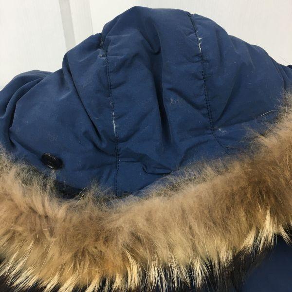 BEAMS Cappotto da uomo taglia S 80% piumino capispalla giacca stile mod blu navy(USATO)