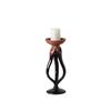 Resin Handicrafts Candlestick Hollowed-out and Wrapped Abstract Candle Holder Desktop Storage Container Home Decoration