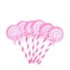 36Pcs Cake Decoration Toppers Lollipop Dessert Table Creative Funny Birthday Wedding Picks Lollipop Cake Topper
