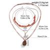 Jewelry Devil Blue Eyes Vintage Beaded Necklace Ladies Necklace Wax Thread Pull Rope Necklace
