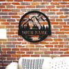 Unique Custom Metal Deer Wall Art Hunting Lodge Decor Animal Antler Home Gift