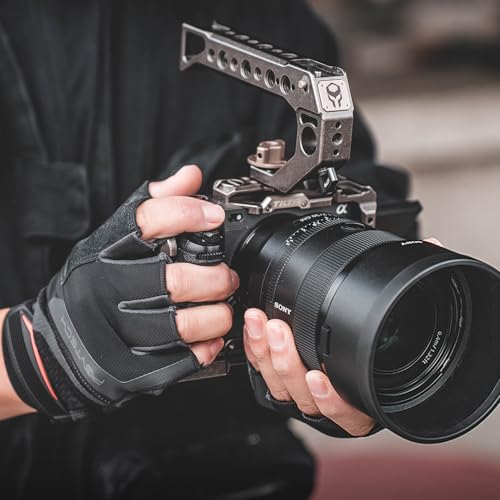 PGYTECH Photographer's Gloves (Fingerless) for Camping, Outdoor Activities, Horse Riding, Fishing, Breathable Mesh Material with Adjustable Strap and