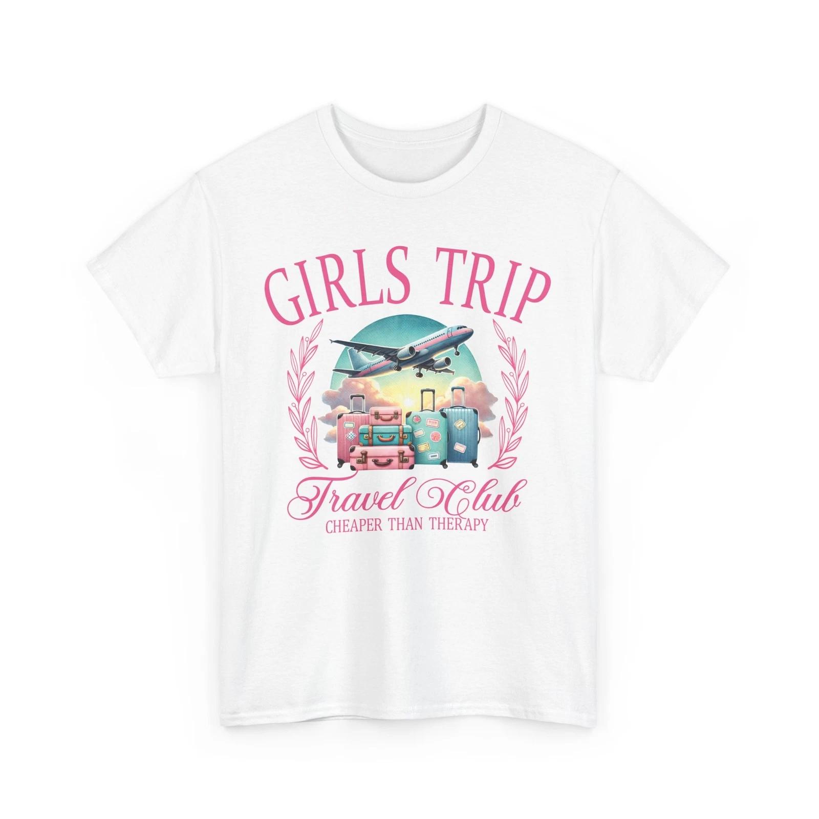 Girls Trip Shirt | Road Trip Ready T-Shirt | Adventure Awaits for Every Traveler L
