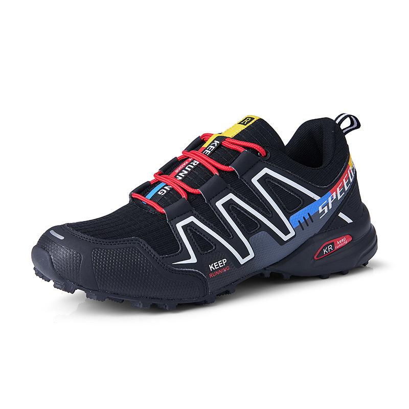 Men's Outdoor Trail Running and Hiking Shoes with Thick Soles