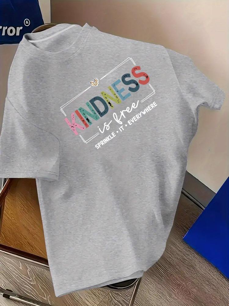 

This Clothing Is Printed with Colorful Logos and Ubiquitous Slogan Patterns It Is A Womens Fashionable Cotton Tshirt S