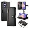 DF-011 For Samsung Galaxy A54 5G Case Zipper Phone Leather Cover with Shoulder Strap