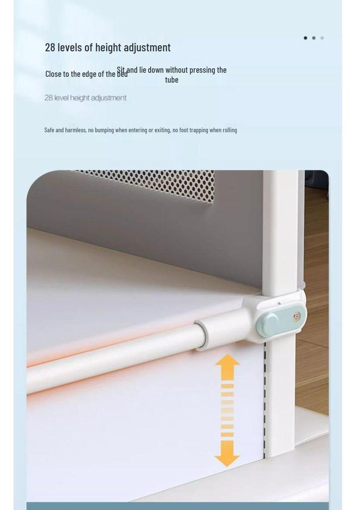 Children's Heightened Bed Rail Guard – Infant Safety Anti-Fall Barrier