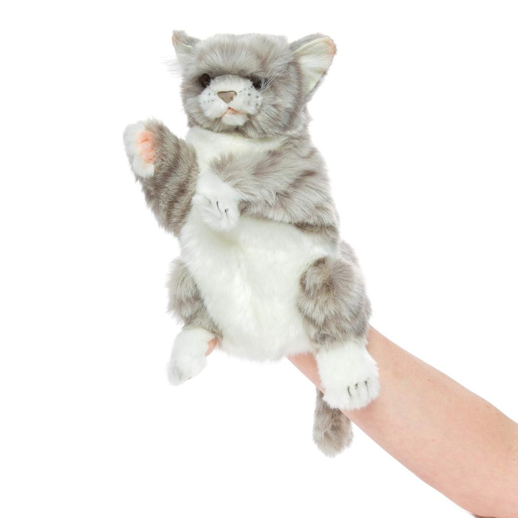 BH7163 HANSA Gray Cat Hand Puppet