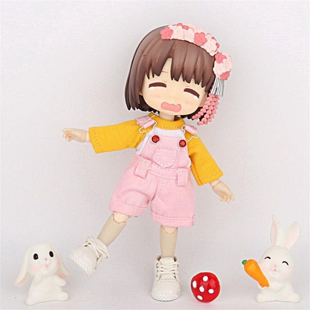 10 Styles Long Sleeved T-Shirt for 1/11 ob11 Dolls/1/12 Bjd Dolls Doll Clothes Accessories