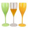 High-Stem Slim Plastic Champagne Glasses - PP Material & High-Temperature Resistant Acrylic