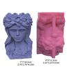 Soft Silicone Mold Handmade Cement Molds Girl Shape Flowerpot Moulds Durable Mold Perfect for Beginners and Craft Lovers