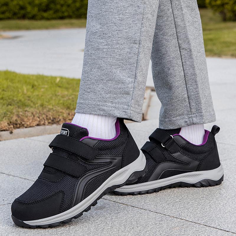Large Size Comfortable Breathable Walking Shoes for Middle-Aged And Elderly Men And Women round Toe Mesh Casual Style Shoes